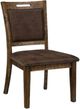 Jofran Inc. Cannon Valley Brown Upholstered Side Chair-0