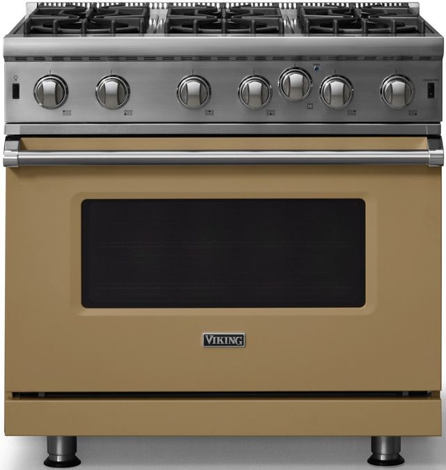 Viking® 5 Series 36" Golden Hour Pro Style Natural Gas Range-0