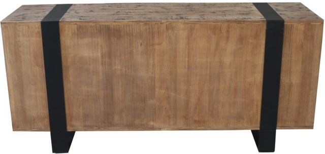 Nest Home Collections Huntington Antique Black/Natural Wine Cabinet-4