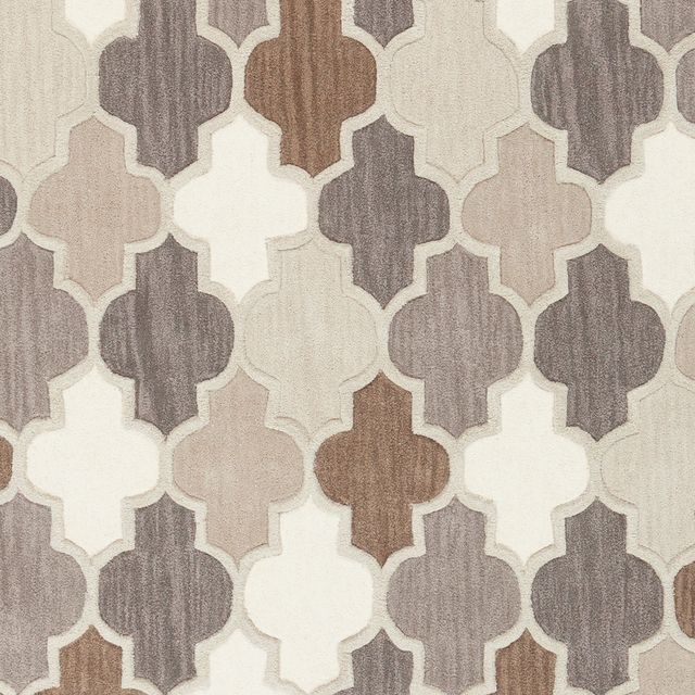 Surya Oasis Medium Gray 6' Round Rug-1