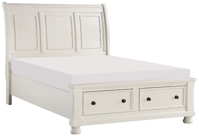 Homelegance® Laurelin White California King Sleigh Bed-0