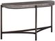 Modus Furniture Lyon Gray Console Table with Brushed Bronze Base-0