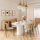 TOV Furniture Elora White Oval Dining Table-1