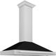 ZLINE 48" Black Matte Wall Mounted Range Hood -4
