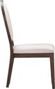 TOV Furniture Mila 2-Piece Beige/Dark Brown Dining Side Chair Set-3