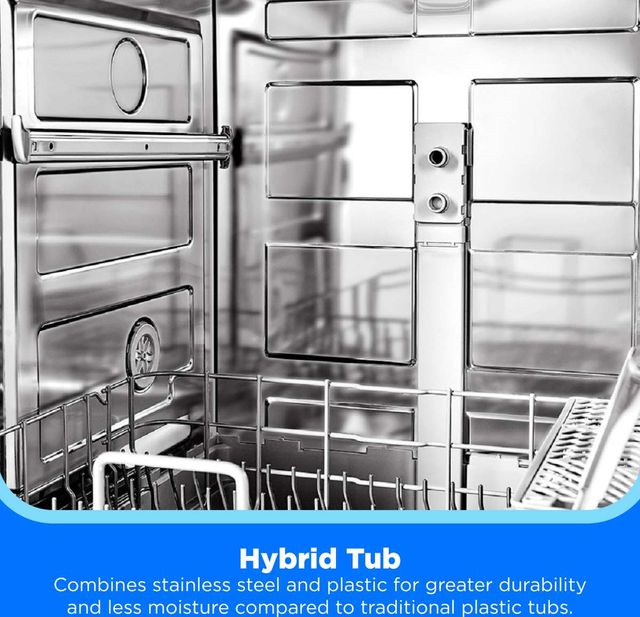 Midea® 24" Stainless Steel Front Control Built In Dishwasher-4