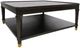 Crestview Collection Carrington Stained Dark Brown Cocktail Table-0