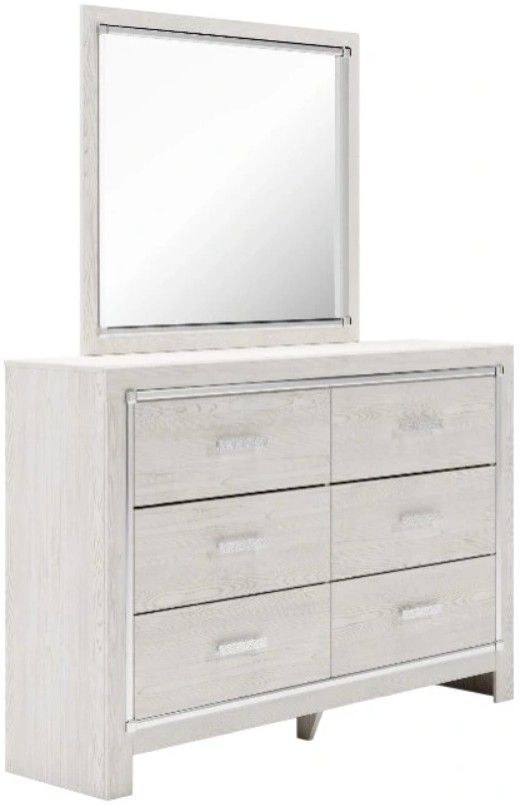 Signature Design by Ashley® Altyra White Dresser and Mirror-0