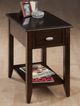 Jofran Inc. Merlot Brown Chairside Table-1