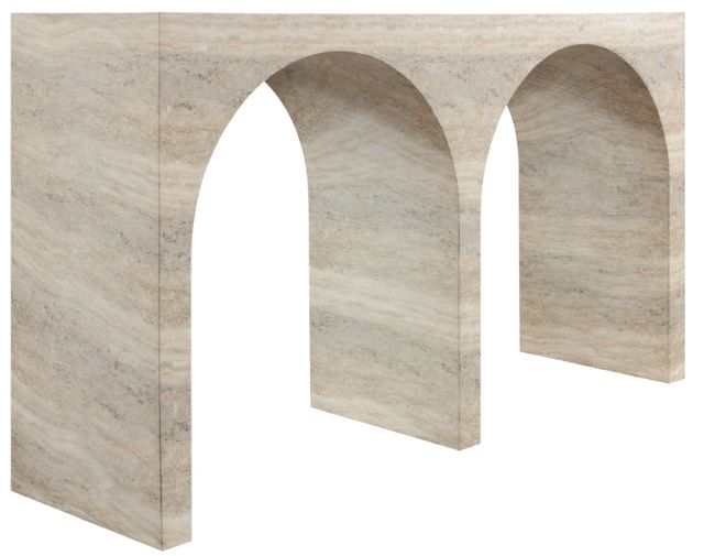 Meridian Furniture Faenza Travertine Console Table-3