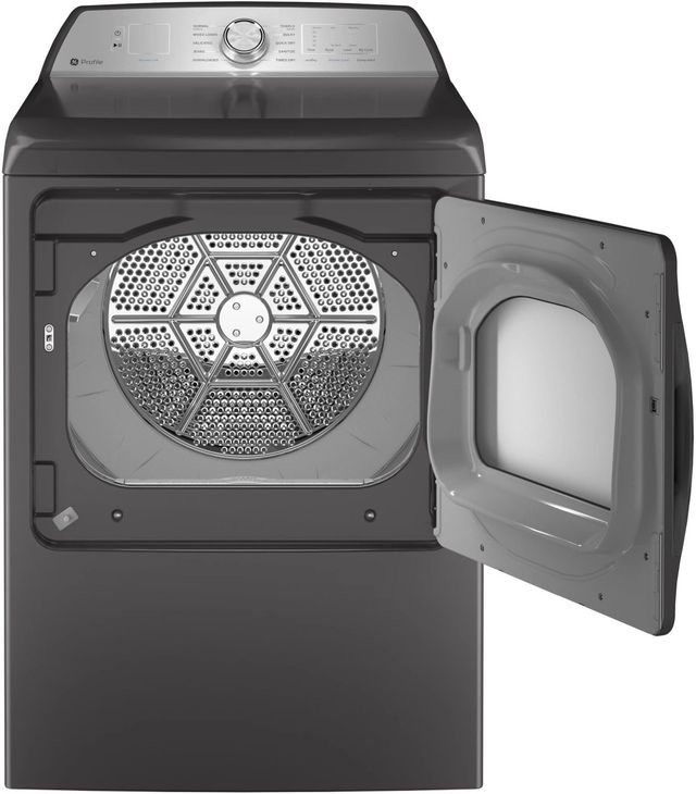 GE Profile™ 7.4 Cu. Ft. Diamond Gray Vented Electric Dryer with Sanitize Cycle and Sensor Dry-1