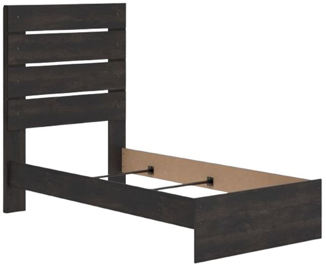 Signature Design by Ashley® Hollivern Dark Gray Twin Panel Bed-3
