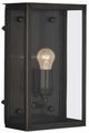 Currey & Company Royster Matte Black/Clear Outdoor Wall Sconce-0