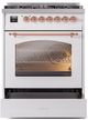 Ilve® Nostalgie II Series 30" White Pro Style Dual Fuel Range-2
