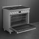 Smeg Professional 36" Stainless Steel Pro Style Gas Range-3
