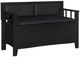 Linon Carlton Black Storage Bench-0