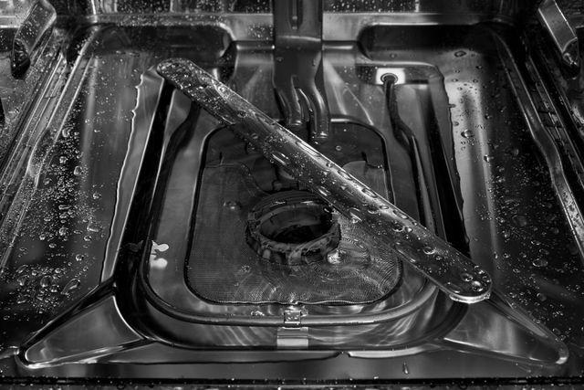 Credit: KitchenAid View of the inside of a Kitchenaid dishwasher spray arm