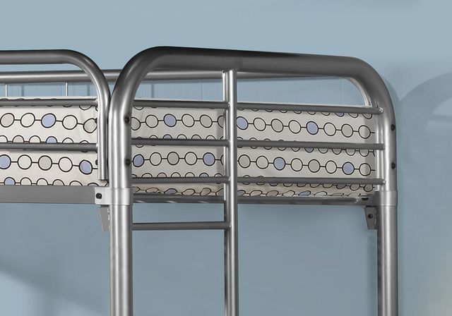 Monarch Specialties Inc. Silver Twin Bunk Bed-3