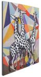 YHD Contemporary View of Giraffes Wall Art-1