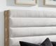 Legacy Classic Torrance Aged Driftwood California King Channeled Upholstered Panel Storage Bed-4