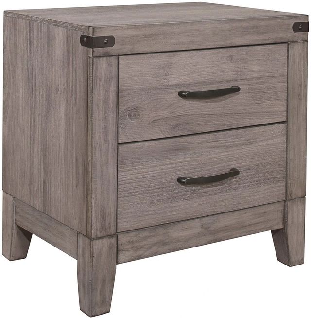 Homelegance® Woodrow Brownish Gray Nightstand-0