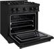 ZLINE Select 30" Black Stainless Steel Pro Style Dual Fuel Range-3