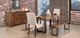 Handstone Customizable Pemberton Heritage Maple 42x120 Solid Top Metal Pedestal Table-1