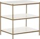 Magnolia Home by Joanna Gaines Posy Brass/White Nightstand-0
