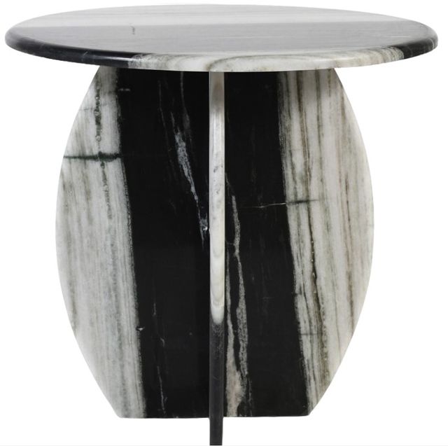 Meridian Furniture Formentera Panda Marble End Table-0