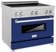 ZLINE 36" Blue Gloss Freestanding Induction Range-1