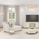 Michael Amini® La Rachelle Chardonnay/Medium Champagne Chaise-1