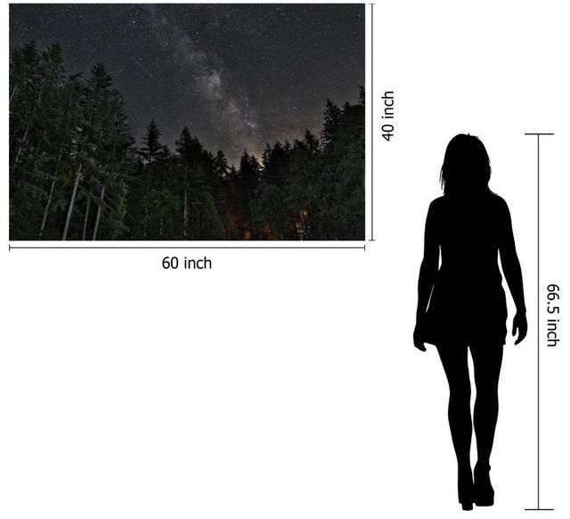 Classy Art Starry Forest Wall Art-2