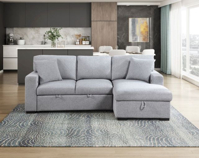 Homelegance® Pompano Gray Right-Arm Facing Sectional and Chaise-1