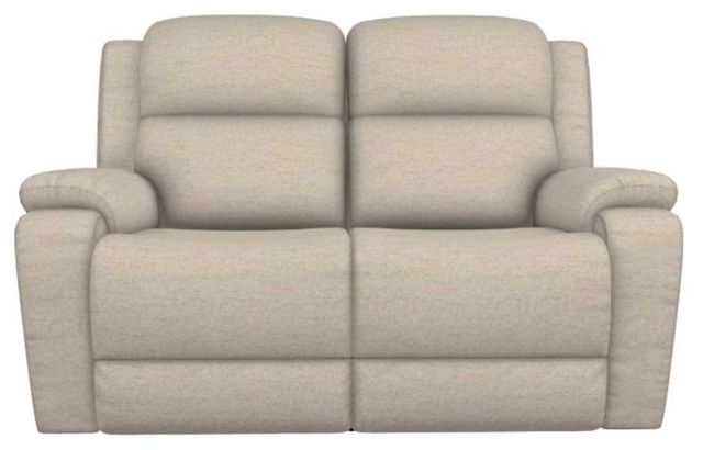La-Z-Boy® Dorian Bisque Power Reclining Loveseat with Headrest and Lumbar-1