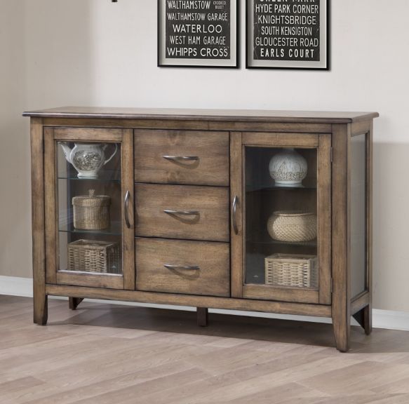 Winners Only® Carmel Rustic Brown Sideboard-1
