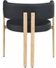 Meridian Furniture Gideon Black/Natural Vegan Leather Dining Chair-4