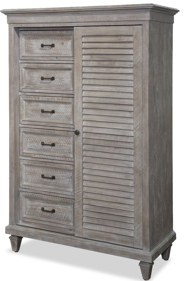 Magnussen Home® Lancaster Dovetail Grey Gentleman's Chest