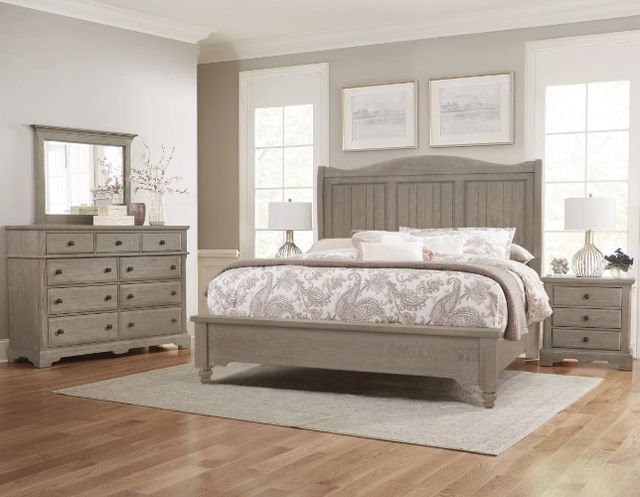 Artisan & Post by Vaughan-Bassett Heritage Graystone Queen Panel Bed-1