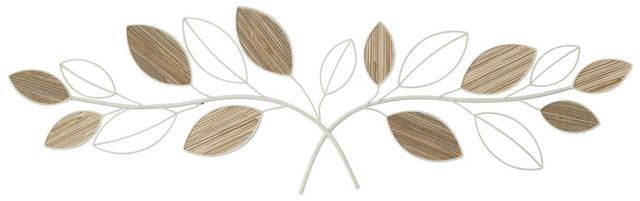 Deco Marche Brown Leaf Wall Decor-0