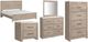 Signature Design by Ashley® Senniberg 5-Piece Light Brown/White Queen Panel Bed Set-0