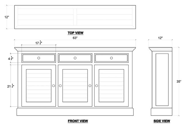 Bramble Customizable Narrow Shutter Sideboard-1