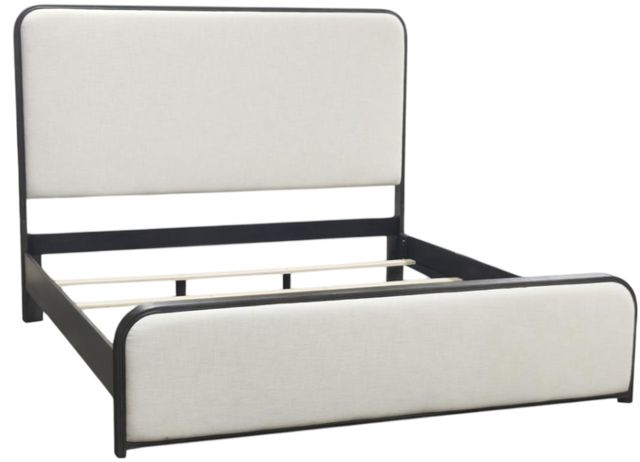 Legacy Classic Maren Truffle Queen Upholstered Panel Bed-0