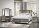 Homelegance® Tamsin Gray/Silver Metallic Nightstand-4