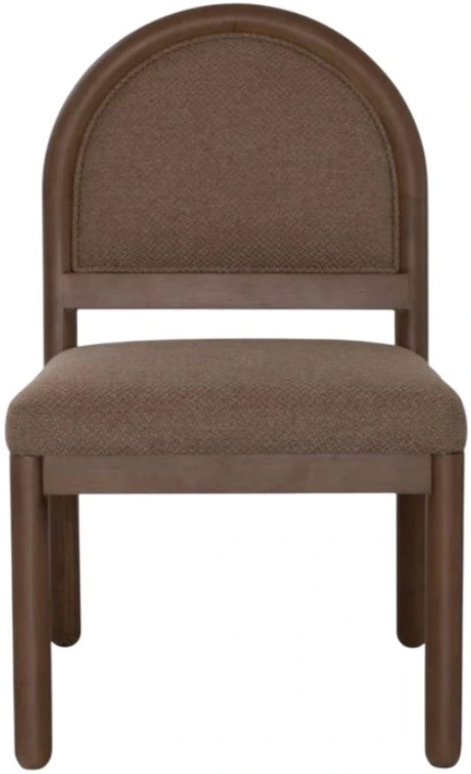 Modus Furniture Astor Claystone Arc Back Upholstered Dining Side Chair-2