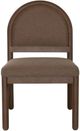 Modus Furniture Astor Claystone Arc Back Upholstered Dining Side Chair-2