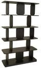 International Furniture Direct Mezquite Oil Black/Stained Dark Bookcase-0
