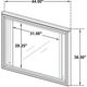 Coaster® Marmore White Mirror-3
