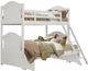 Mazin Furniture Clementine White Twin/Full Bunk Bed-0