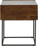 Signature Design by Ashley® Rusitori White Top Brown End Table with Black Base-2