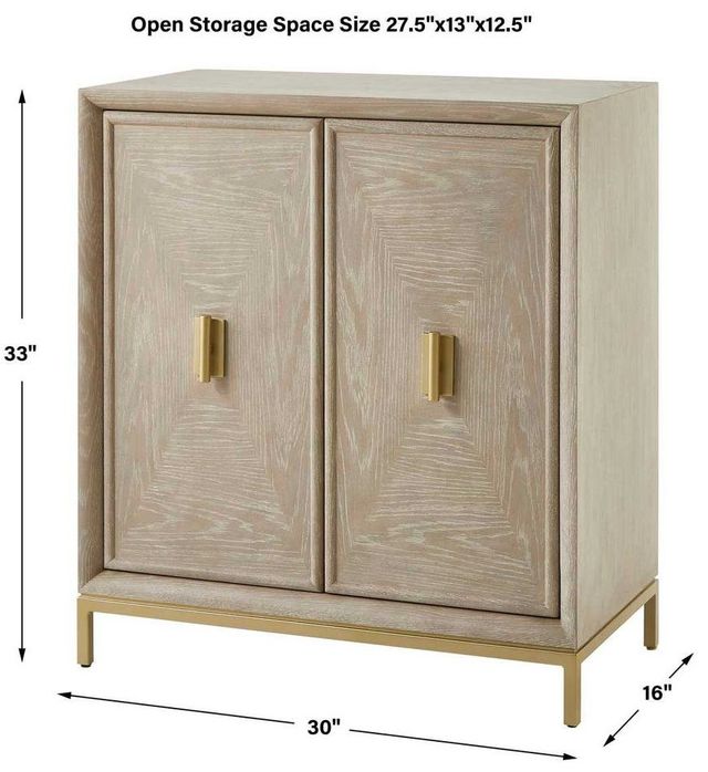 Uttermost® Alessia Cerused 2-Door Cabinet-3